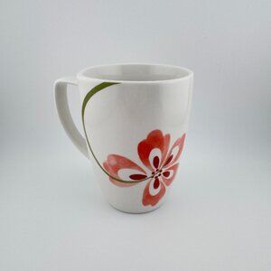 Corelle Pretty Pink Square 4-Coffee Mugs 12oz Cottagecore Cabincore